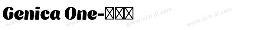 Genica One字体转换